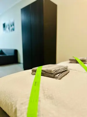 Ein Bett oder Betten in einem Zimmer der Unterkunft Neuwertiges Apartment mit schnellem WLAN, Netflix, Glasfaser, Kostenlose Privatparkplatz auch für Transporter geeignet R21