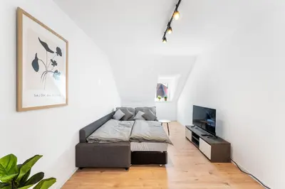 Ein Bett oder Betten in einem Zimmer der Unterkunft Casa Bergstraße 3