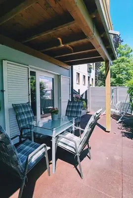 Ein Patio oder anderer Außenbereich in der Unterkunft Wohlfühloase