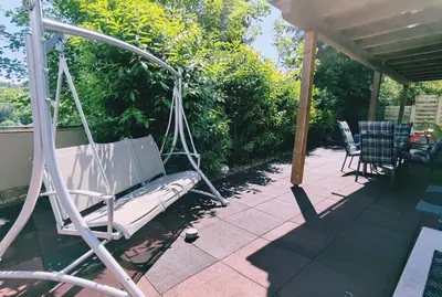 Ein Garten an der Unterkunft Wohlfühloase