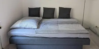 Ein Bett oder Betten in einem Zimmer der Unterkunft Souterrainwohnung