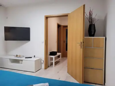 TV/Unterhaltungsangebot in der Unterkunft Souterrainwohnung