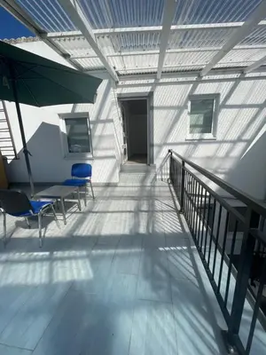 Ein Balkon oder eine Terrasse in der Unterkunft Ferien Wohnung