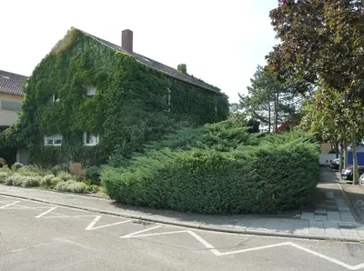 Das Gebäude in dem sich das Privatzimmer befindet