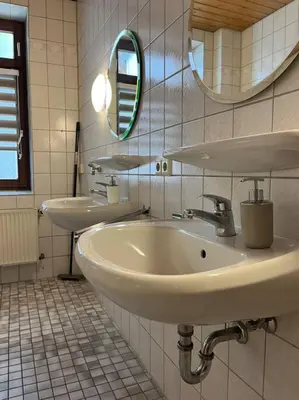 Ein Badezimmer in der Unterkunft Gemütliche Wohnung in ruhiger Lage
