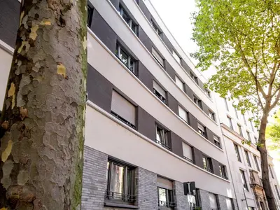 Das Gebäude in dem sich die Ferienwohnung befindet