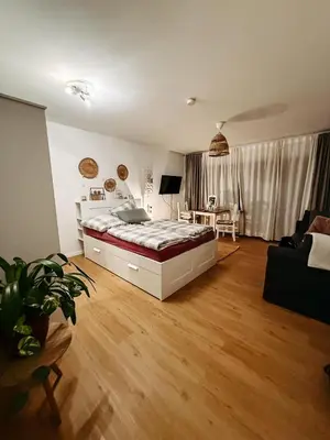 Ein Bett oder Betten in einem Zimmer der Unterkunft Olaf und Hildegard