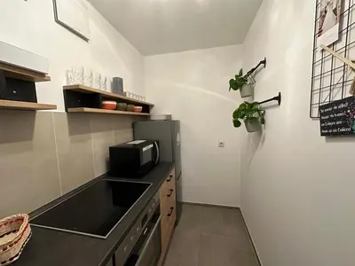 Küche/Küchenzeile in der Unterkunft Olaf und Hildegard