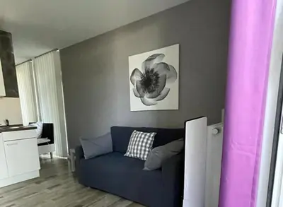 Ein Sitzbereich in der Unterkunft HD City Apartments
