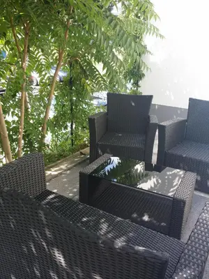 Ein Sitzbereich in der Unterkunft HD City Apartments