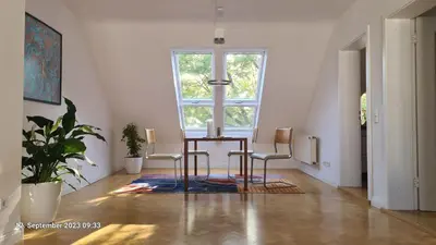 Ein Sitzbereich in der Unterkunft Modernes Apartment mit 3 Zimmern
