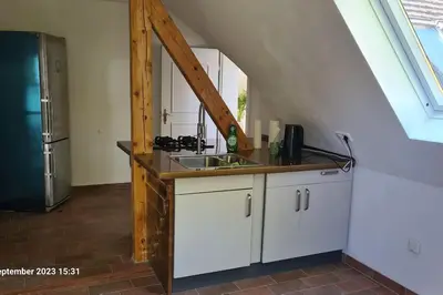 Küche/Küchenzeile in der Unterkunft Modernes Apartment mit 3 Zimmern