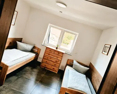 Ein Bett oder Betten in einem Zimmer der Unterkunft Eibauer Apartments