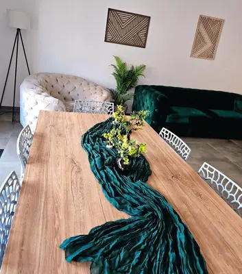 Ein Sitzbereich in der Unterkunft Eibauer Apartments