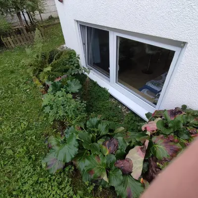 Ein Garten an der Unterkunft Siebeneichen