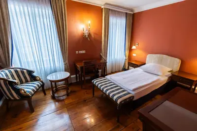Ein Sitzbereich in der Unterkunft Schloss Neckarbischofsheim