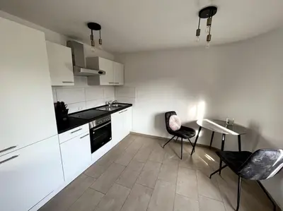 Küche/Küchenzeile in der Unterkunft City Appartement direkt am Schloss!