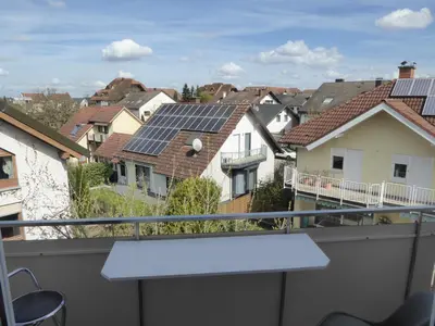 Ein Balkon oder eine Terrasse in der Unterkunft Ferienwohnung