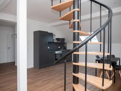 Küche/Küchenzeile in der Unterkunft Appartmenthaus Karlsbad