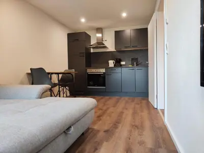 Küche/Küchenzeile in der Unterkunft Apartmenthaus Pforzheim