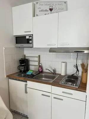 Küche/Küchenzeile in der Unterkunft Business Appartement in Mainz Bretzenheim