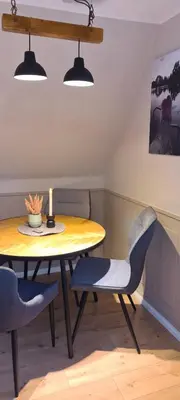 Ein Sitzbereich in der Unterkunft Gouda