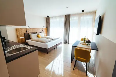 Ein Bett oder Betten in einem Zimmer der Unterkunft Biohof Döbler Ferienwohnungen