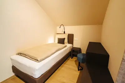 Ein Bett oder Betten in einem Zimmer der Unterkunft Biohof Döbler Ferienwohnungen