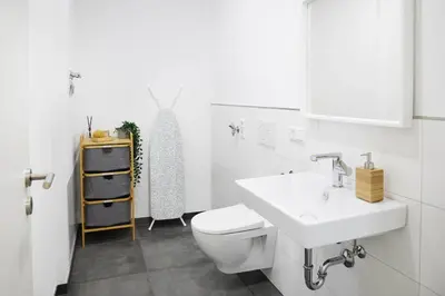 Ein Badezimmer in der Unterkunft Ajko Homes - Loft-Apartment mit Parkplatz bei Heidelberg