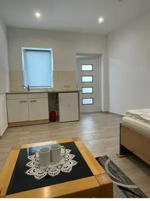 Küche/Küchenzeile in der Unterkunft Studio Apartment Zentrum Rüsselsheim