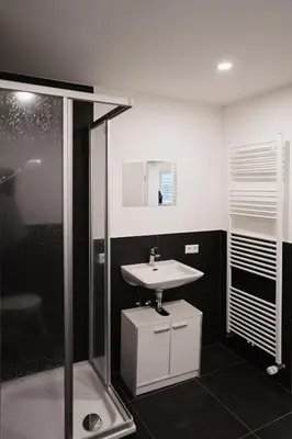 Ein Badezimmer in der Unterkunft Monteurswohnungen in den Breitwiesen
