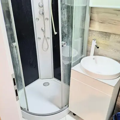 Ein Badezimmer in der Unterkunft Bischofsheim15