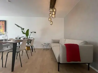 Ein Sitzbereich in der Unterkunft Alma - Art Luxus Modern Ambiente