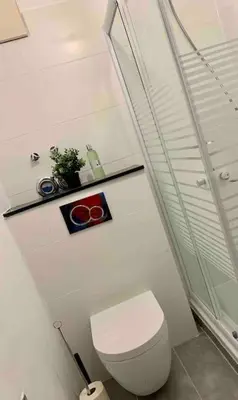 Ein Badezimmer in der Unterkunft Schöne zentrale Wohnung Nähe HB