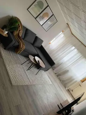 Ein Sitzbereich in der Unterkunft Schöne zentrale Wohnung Nähe HB