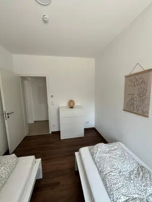 Ein Bett oder Betten in einem Zimmer der Unterkunft Auszeit in Schwaigern