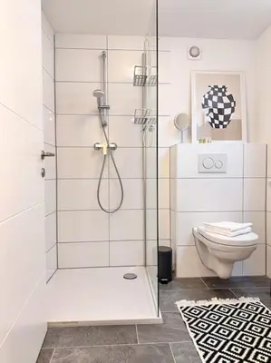 Ein Badezimmer in der Unterkunft Appartio: Geräumige, moderne Ferienwohnung für Gruppen/Familien