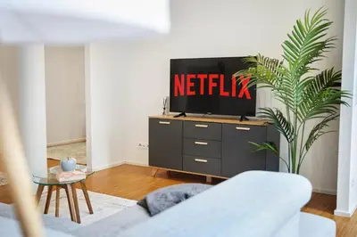 TV/Unterhaltungsangebot in der Unterkunft NIRO I Design City Apartment, modern, ebenerdig, 3 Schlafzimmer