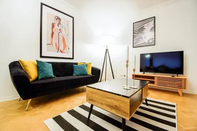 TV/Unterhaltungsangebot in der Unterkunft SCANDiC-Apartment - Balkony & Garage, 3Z, 80m2