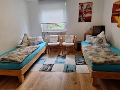 Ein Sitzbereich in der Unterkunft Schöni´s Zimmer