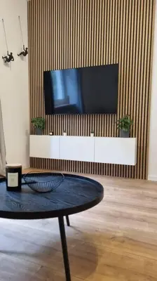 TV/Unterhaltungsangebot in der Unterkunft Stylisches Apartment in zentraler Lage mit Balkon