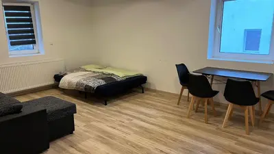 Ein Sitzbereich in der Unterkunft Rona 2xZimmerwohnung