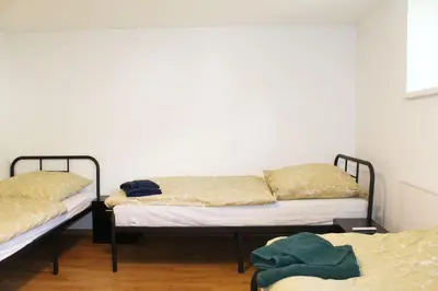 Ein Bett oder Betten in einem Zimmer der Unterkunft Ruhig gelegenes Apartment