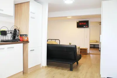 Küche/Küchenzeile in der Unterkunft Ruhig gelegenes Apartment