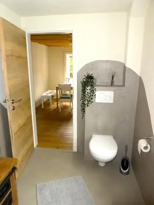 Ein Badezimmer in der Unterkunft Alte Schreinerei
