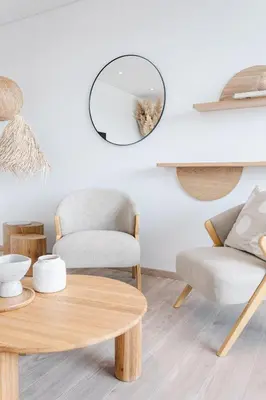Ein Sitzbereich in der Unterkunft Exklusive Design Appartement Creme de la Creme Neubau