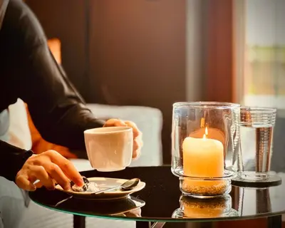 Kaffee-/Teezubehör in der Unterkunft Stadthaus Neckarsulm serviced apartments – Stadthaus Heiner