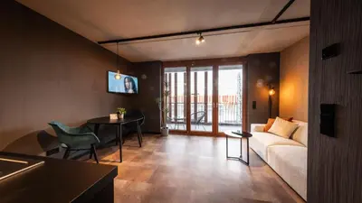 TV/Unterhaltungsangebot in der Unterkunft Stadthaus Neckarsulm serviced apartments – Stadthaus Heiner