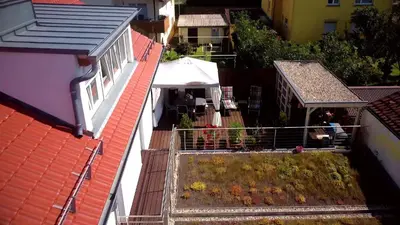 Das Gebäude in dem sich die Ferienwohnung befindet