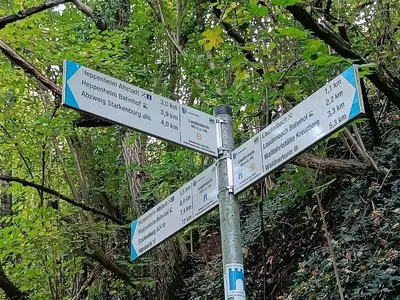 Grundriss der Unterkunft Direkt am Wald mit Panoramablick bis zur Pfalz